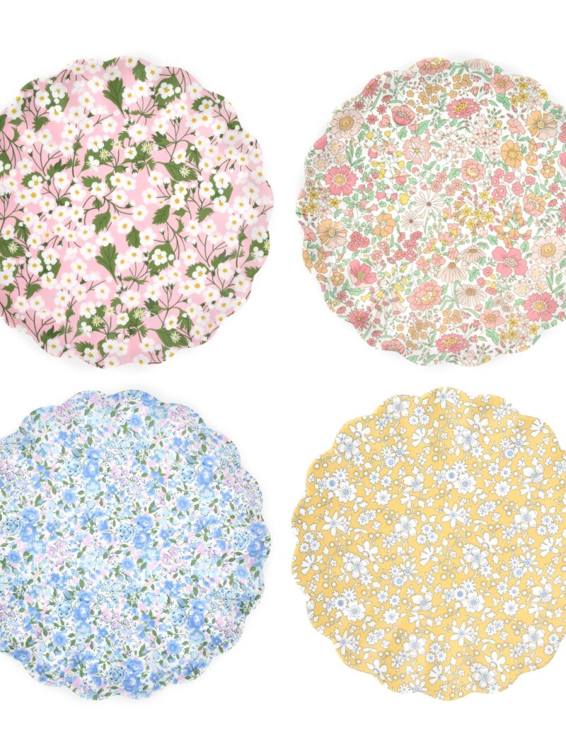Meri Meri x Liberty Mixed Small Melamine Plates, Set of 4